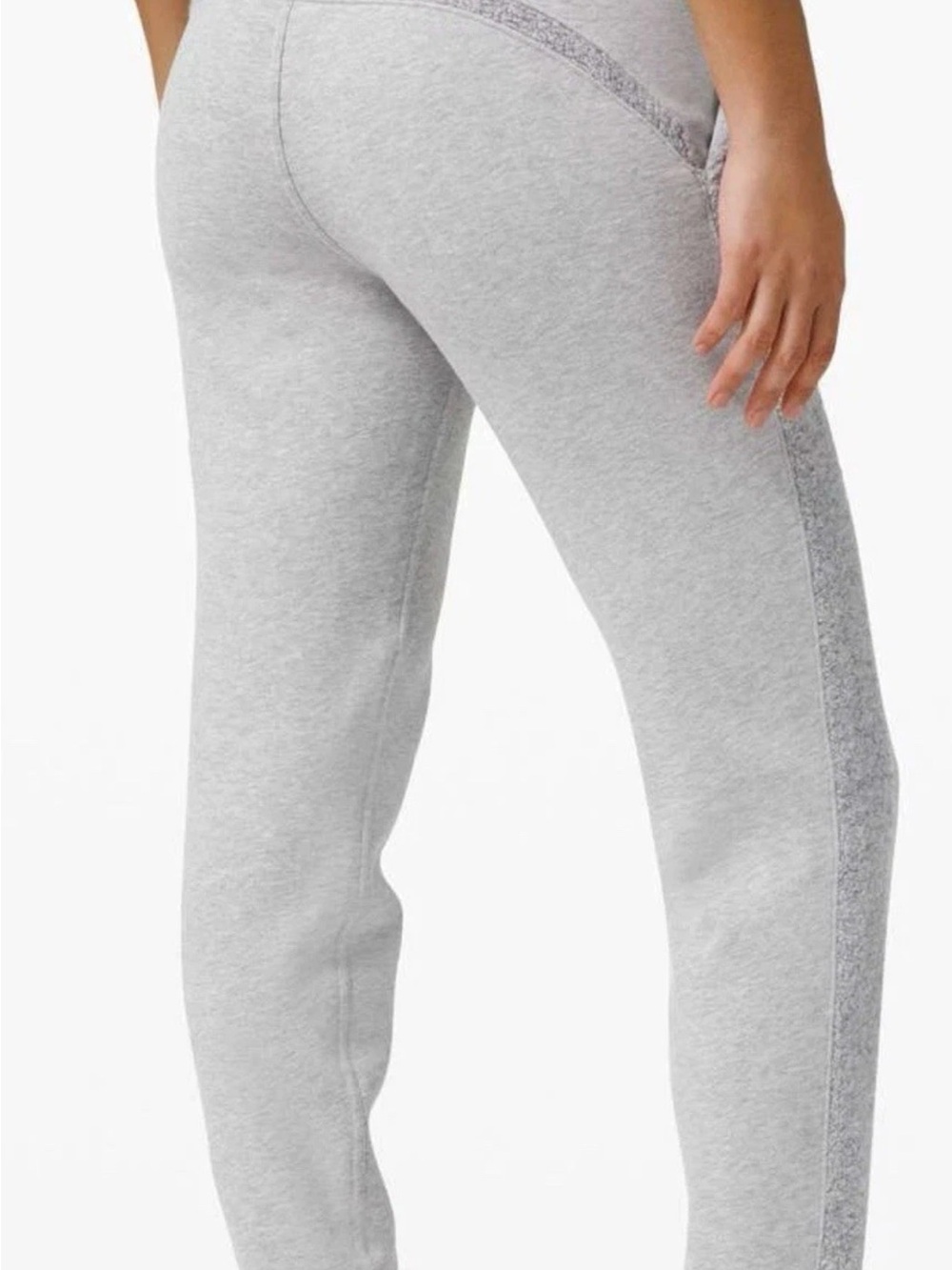 lululemon athletica Light Gray Sherpa-Trim Track Joggers excellent condition - Picture 2 of 6
